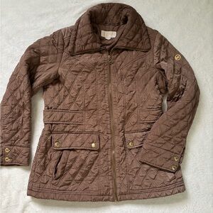 Michael Kors Brown Quilted Women's Jacket